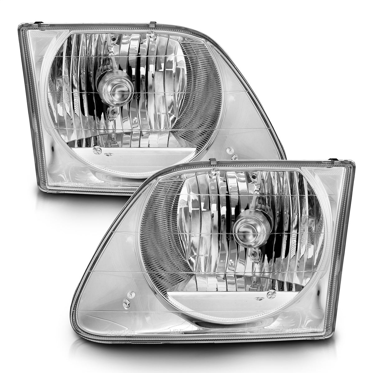 ANZO USA ZUKT_111030 Anzo ZUKT_111030 Crystal Headlight Set Clear Lens Chrome Housing