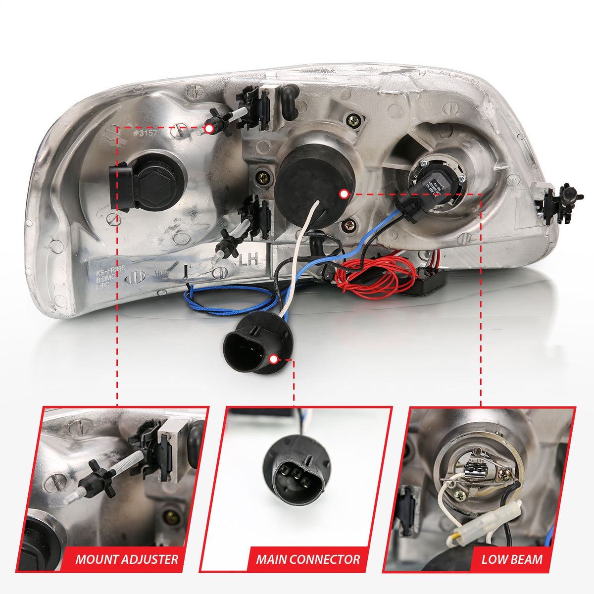 ANZO USA ZUKT_111031 Anzo ZUKT_111031 Projector Headlight Set