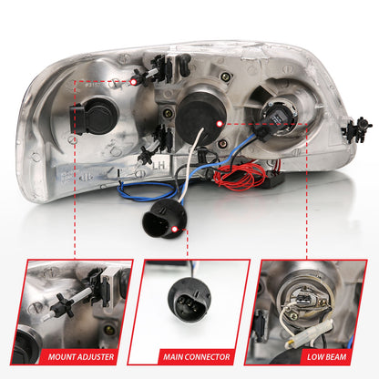 ANZO USA ZUKT_111031 Anzo ZUKT_111031 Projector Headlight Set