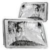 Anzo USA | Crystal Headlight Set Clear Lens Chrome Housing Pair | Fits Ranger | 111036