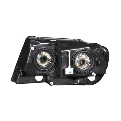 ANZO USA ZUKT_111042 Anzo ZUKT_111042 Crystal Headlight Set Clear Lens Black Housing