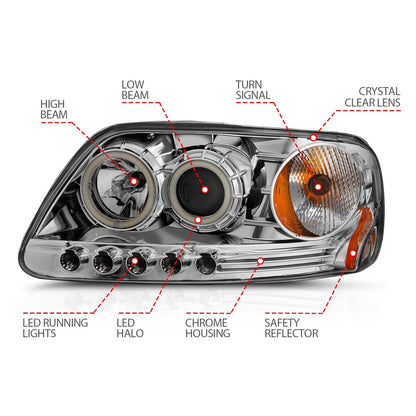 ANZO USA ZUKT_111054 Anzo ZUKT_111054 Projector Headlight Set