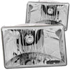 Anzo USA | Crystal Headlight Set Clear Lens Chrome Housing Pair | Fits Grand Cherokee | 111066