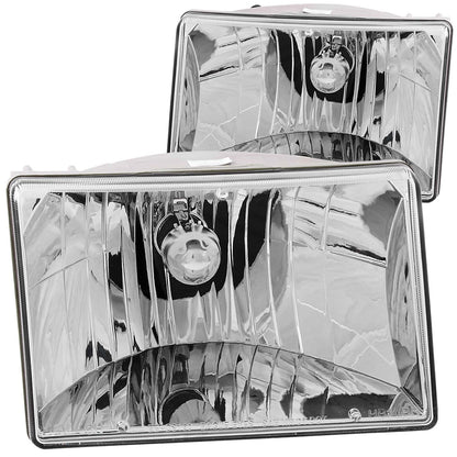 ANZO USA ZUKT_111066 Anzo ZUKT_111066 Crystal Headlight Set Clear Lens Chrome Housing