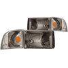 Anzo USA | Crystal Headlight Set Clear Lens Chrome Housing w/Corner Lights 2 pc. Pair | Fits Ram 1500 | 111068