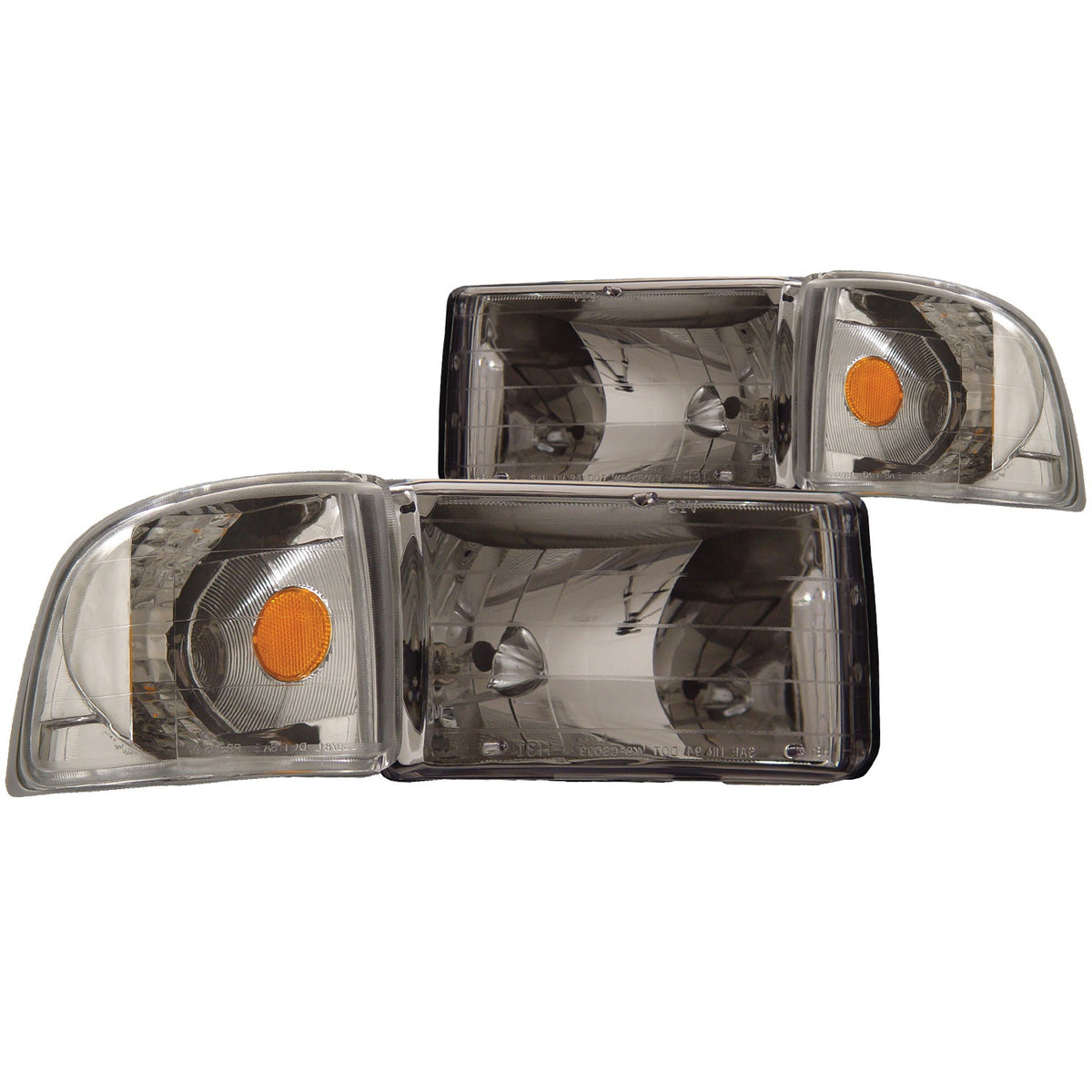 ANZO USA ZUKT_111068 Anzo ZUKT_111068 Crystal Headlight Set Clear for Ram 1500 for 111068