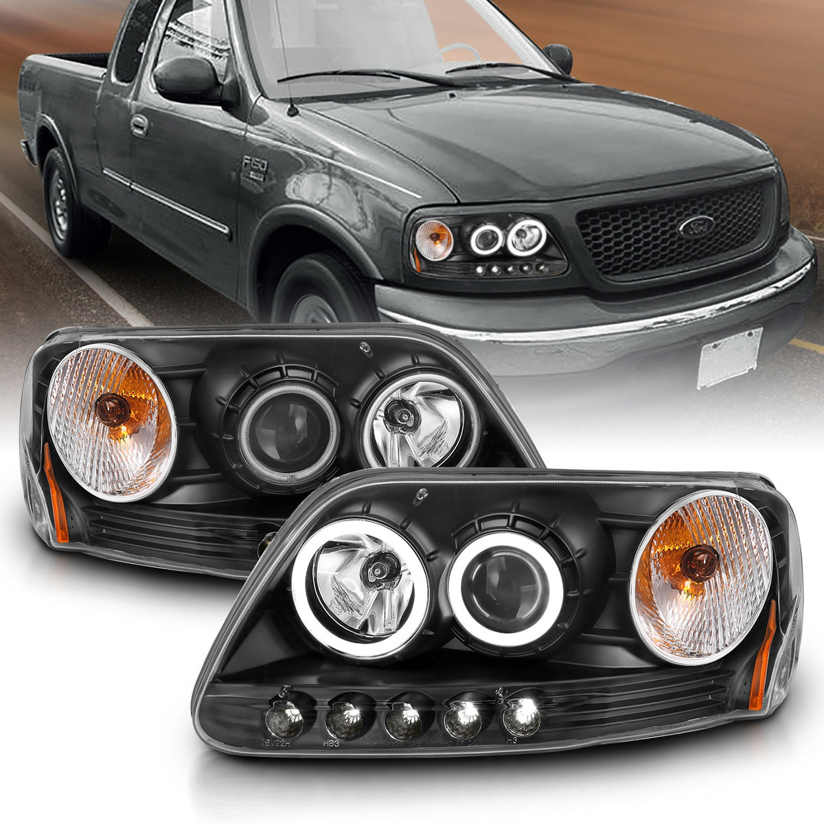 ANZO USA ZUKT_111097 Anzo ZUKT_111097 Projector Headlight Set