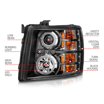 ANZO USA ZUKT_111107 Anzo ZUKT_111107 Projector Headlight Set