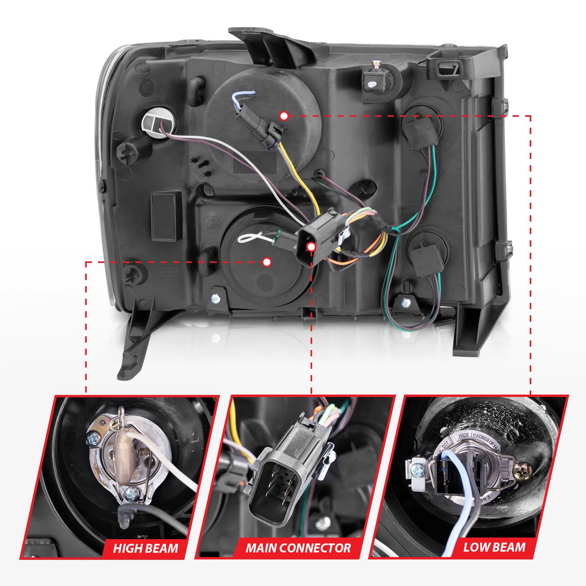 ANZO USA ZUKT_111125 Anzo ZUKT_111125 Projector Headlight Set