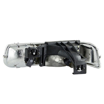 ANZO USA ZUKT_111155 Anzo ZUKT_111155 Crystal Headlight Set Clear Lens Black Housing