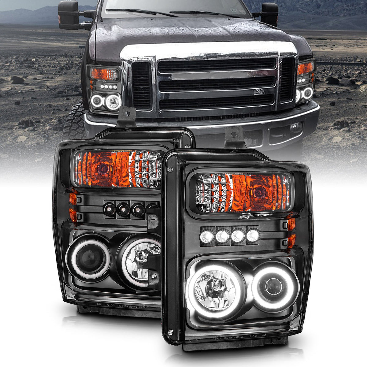 ANZO USA ZUKT_111168 Anzo ZUKT_111168 Projector Headlight Set