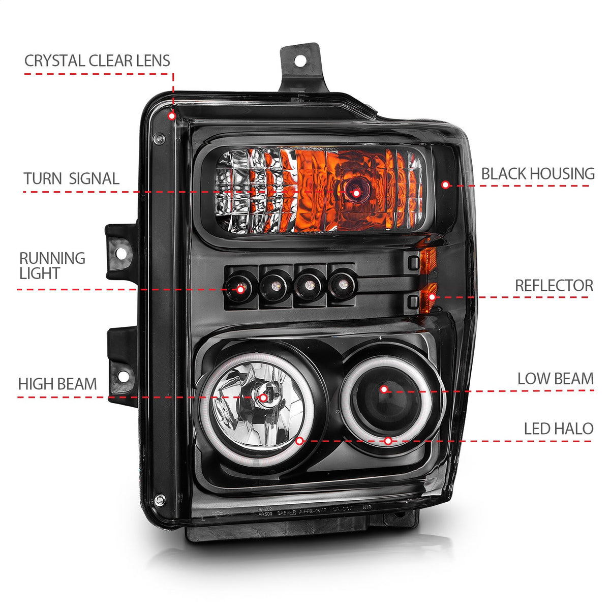 ANZO USA ZUKT_111168 Anzo ZUKT_111168 Projector Headlight Set