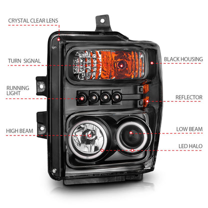 ANZO USA ZUKT_111168 Anzo ZUKT_111168 Projector Headlight Set