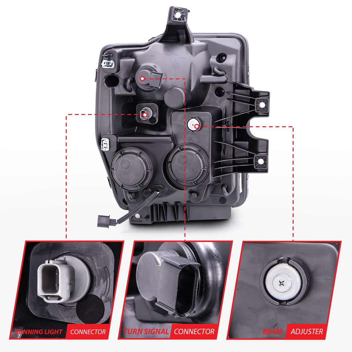 ANZO USA ZUKT_111168 Anzo ZUKT_111168 Projector Headlight Set