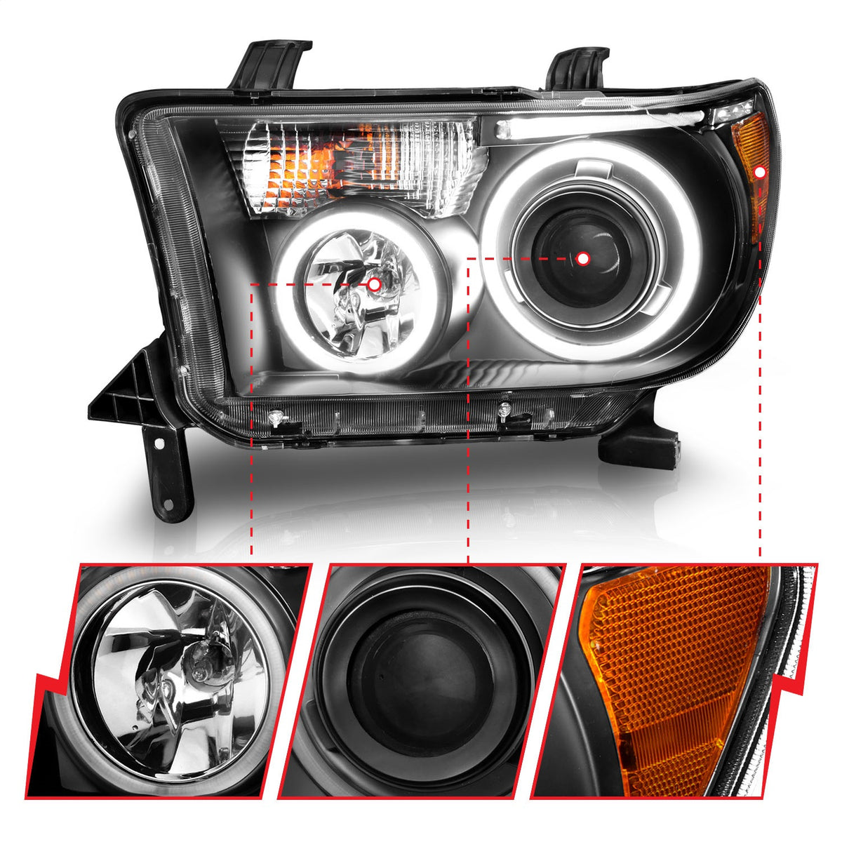 ANZO USA ZUKT_111174 Anzo ZUKT_111174 Projector Headlight Set