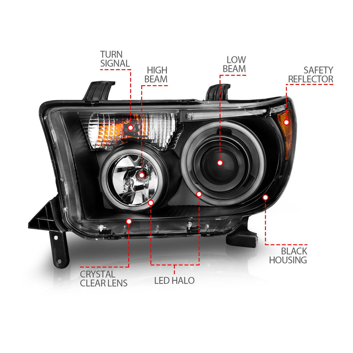 ANZO USA ZUKT_111174 Anzo ZUKT_111174 Projector Headlight Set