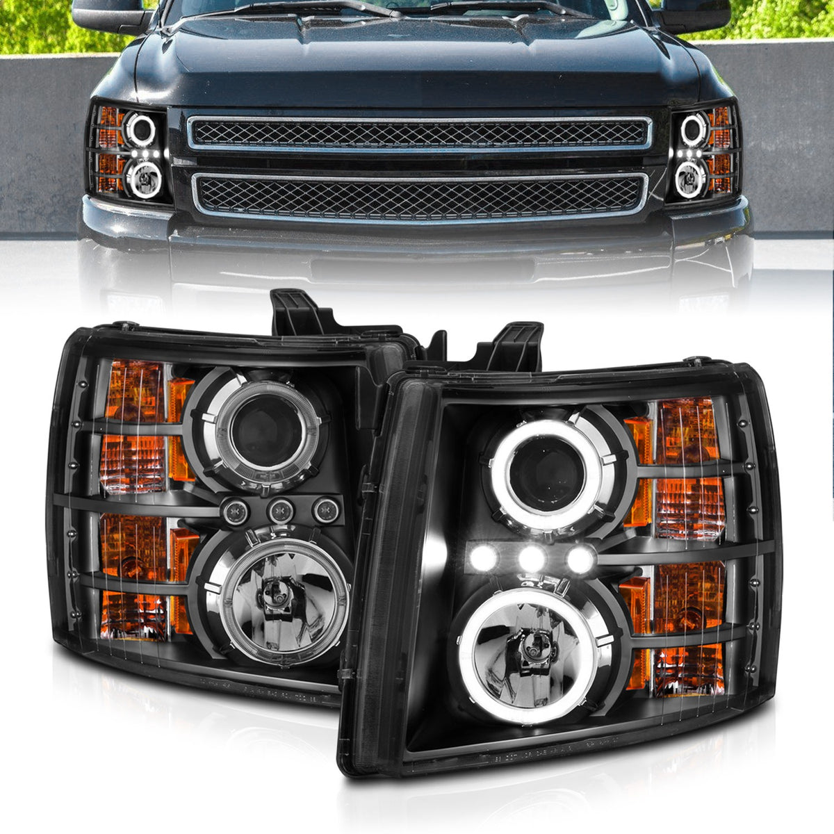 ANZO USA ZUKT_111200 Anzo ZUKT_111200 Projector Headlight Set
