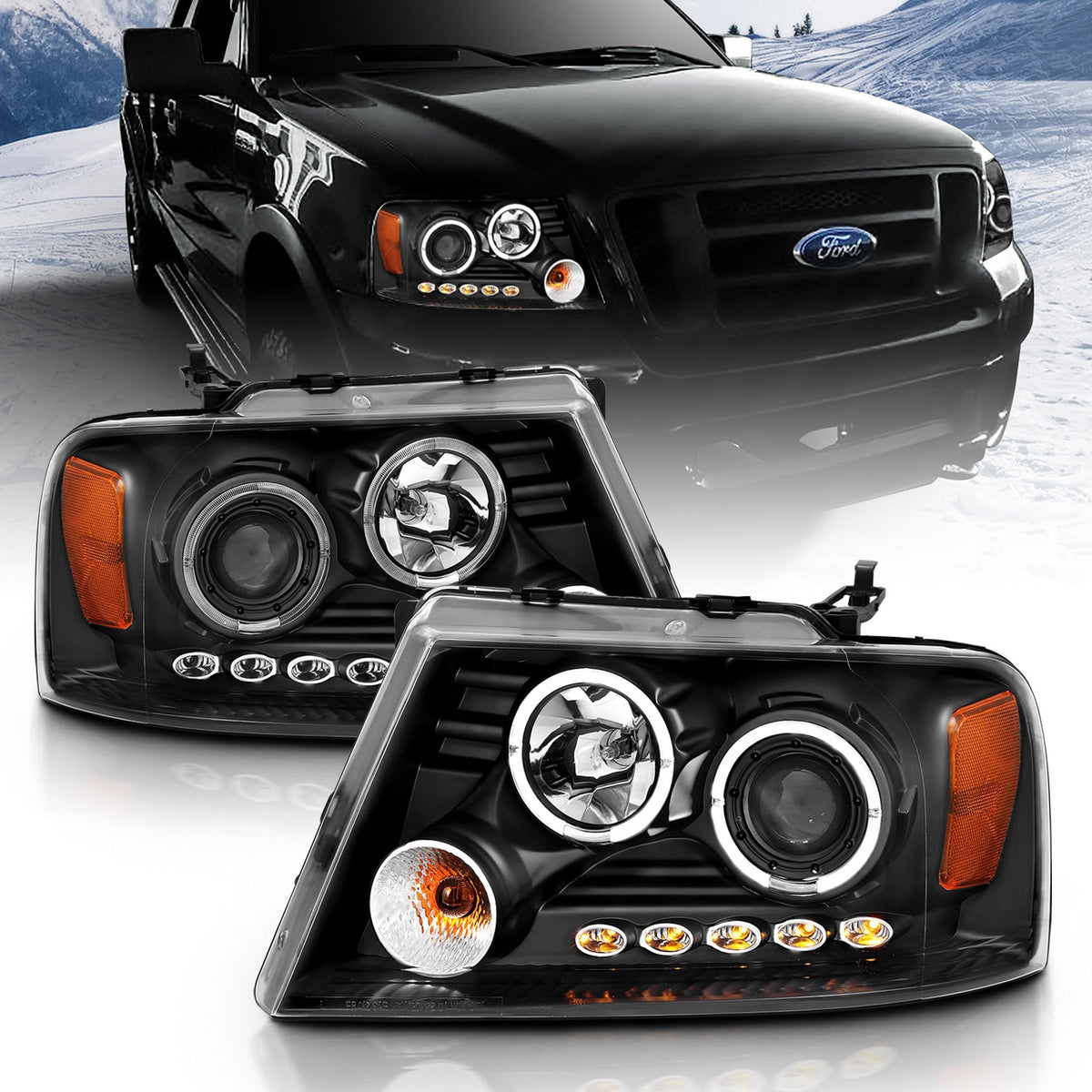 ANZO USA ZUKT_111204 Anzo ZUKT_111204 Projector Headlight Set