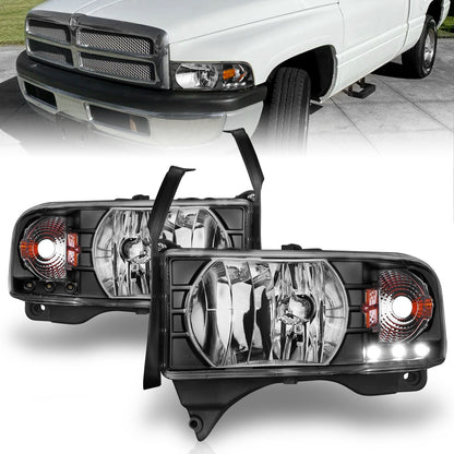 ANZO USA ZUKT_111205 Anzo ZUKT_111205 Crystal Headlight Set Clear for Ram 1500 for 111205