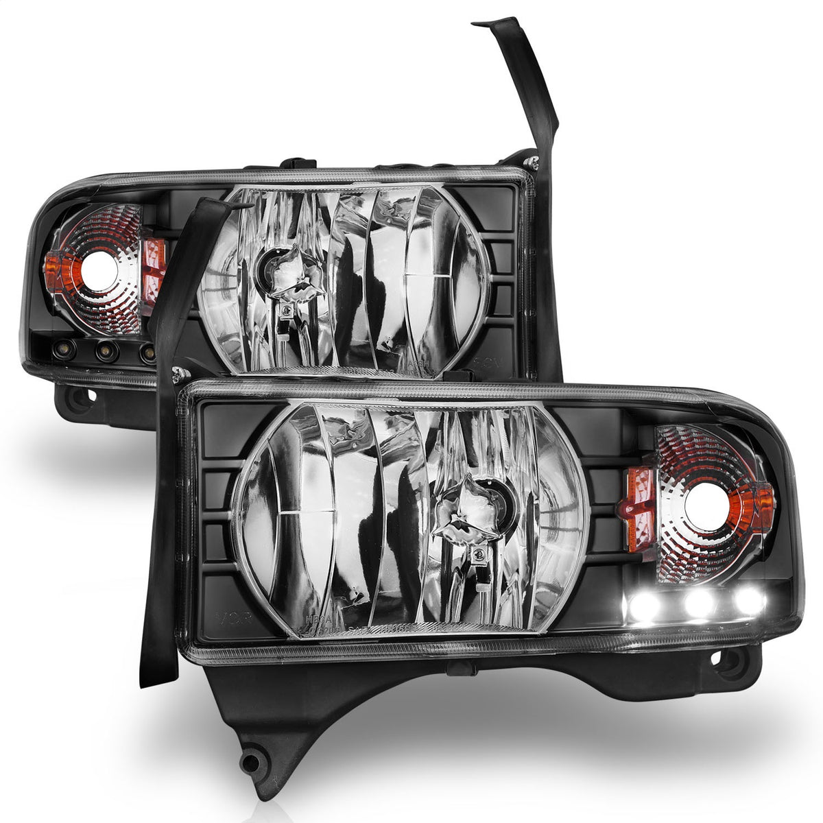 ANZO USA ZUKT_111205 Anzo ZUKT_111205 Crystal Headlight Set Clear for Ram 1500 for 111205