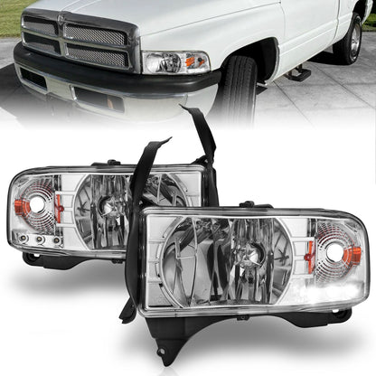 ANZO USA ZUKT_111206 Anzo ZUKT_111206 Crystal Headlight Set Clear for Ram 1500 for 111206