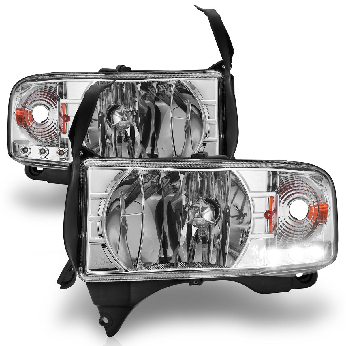 ANZO USA ZUKT_111206 Anzo ZUKT_111206 Crystal Headlight Set Clear for Ram 1500 for 111206
