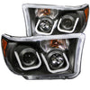 Anzo USA | Projector Headlight Set Clear Lens Black Housing w/U-Bar Pair | Fits Tundra | 111294