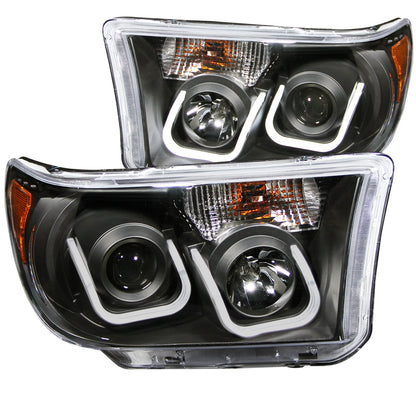 ANZO USA ZUKT_111294 Anzo ZUKT_111294 Projector Headlight Set Clear Lens Black Housing