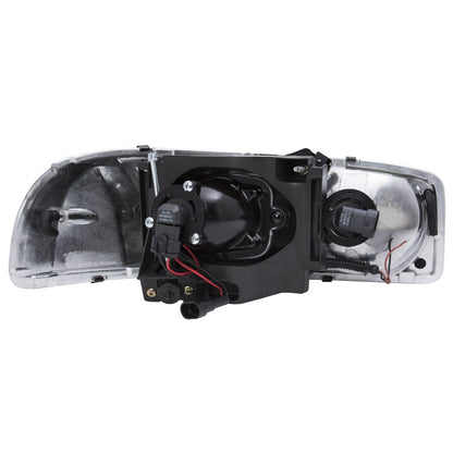 ANZO USA ZUKT_111304 Anzo ZUKT_111304 Projector Headlight Set Clear Lens Chrome