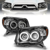 Anzo USA | Projector Headlight Set Clear Lens Black Housing w/U-Bar Pair | Fits 4Runner | 111320