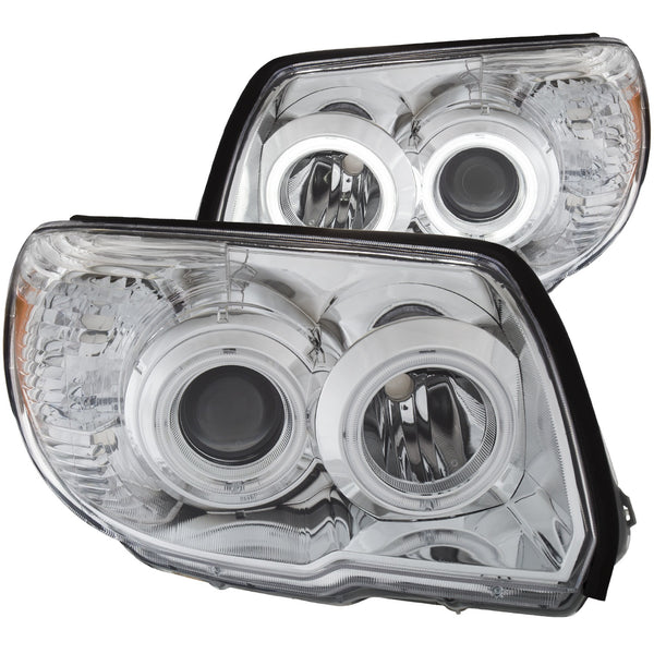 Anzo USA | Projector Headlight Set Clear Lens Chrome Housing w/U-Bar Pair | Fits 4Runner | 111321