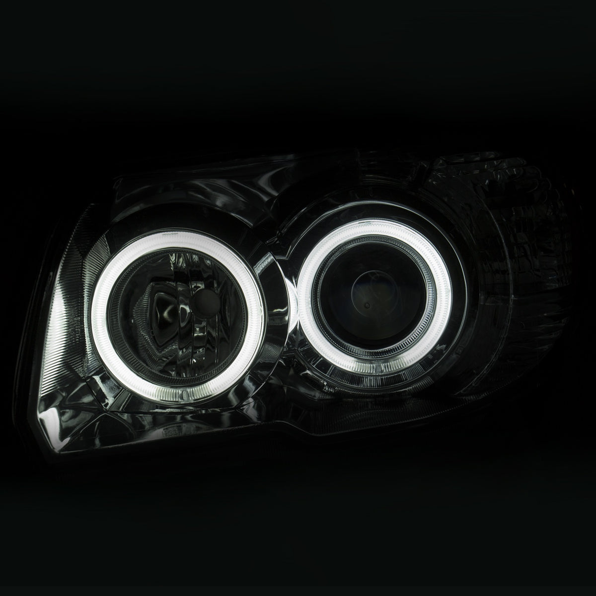 ANZO USA ZUKT_111321 Anzo ZUKT_111321 Projector Headlight Set Clear Lens Chrome