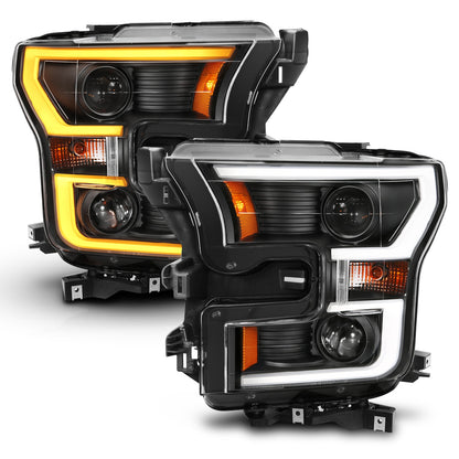 ANZO USA ZUKT_111357 Anzo ZUKT_111357 Projector Headlight Set Clear Lens