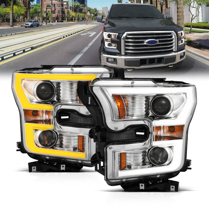 ANZO USA ZUKT_111358 Anzo ZUKT_111358 Projector Headlight Set Clear Lens