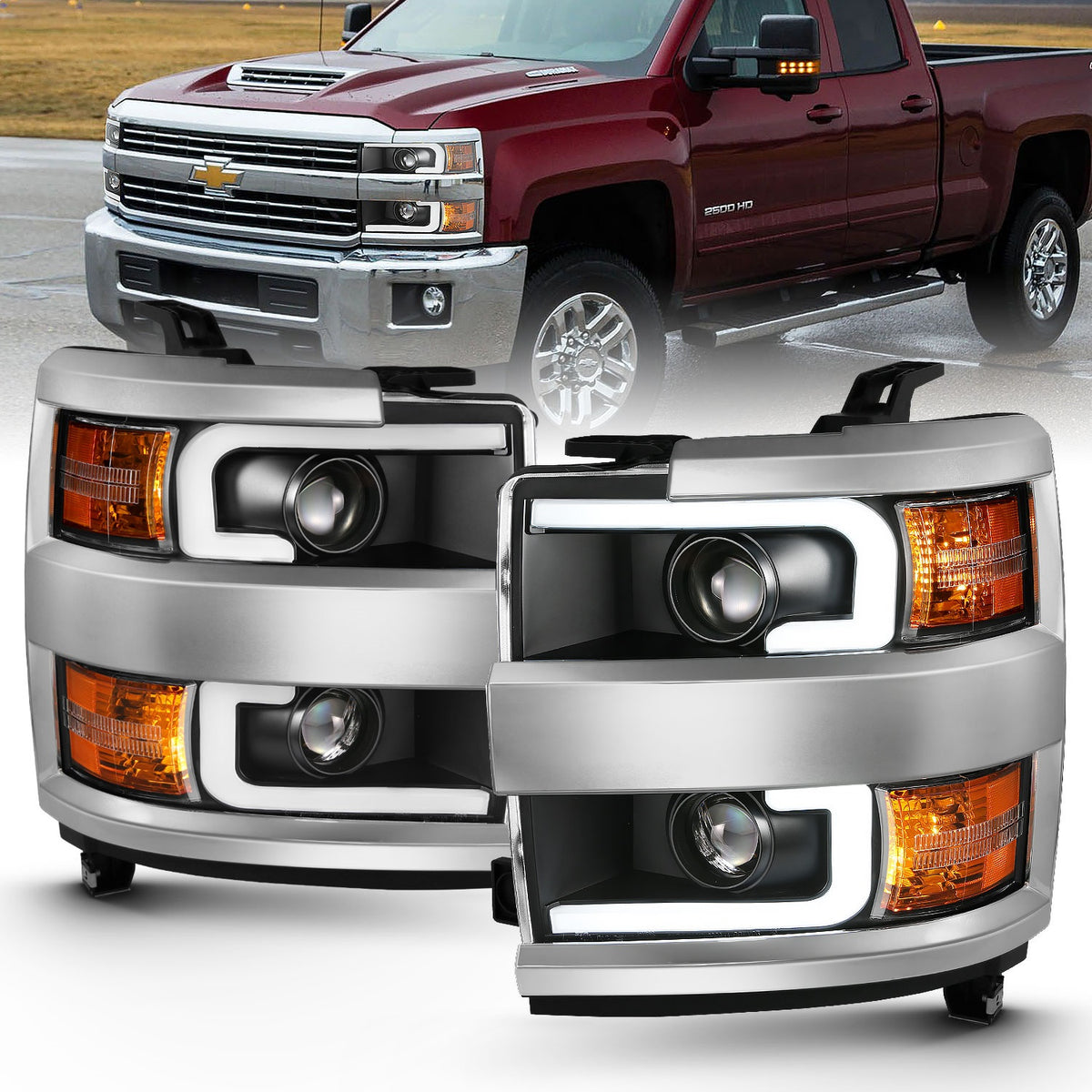 ANZO USA ZUKT_111359 Anzo ZUKT_111359 Projector Headlight Set