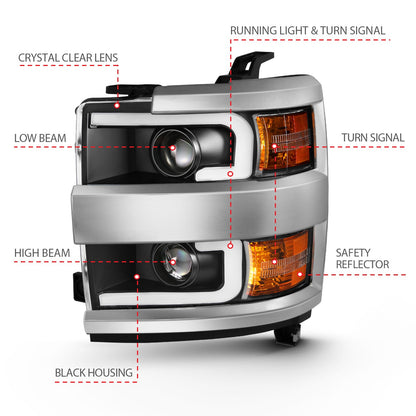ANZO USA ZUKT_111359 Anzo ZUKT_111359 Projector Headlight Set
