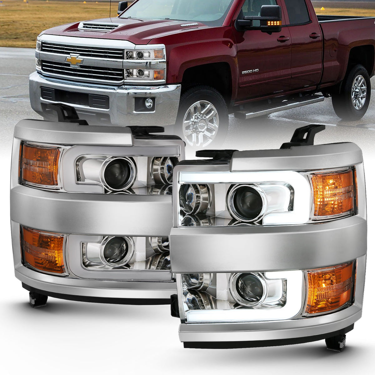 ANZO USA ZUKT_111360 Anzo ZUKT_111360 Projector Headlight Set