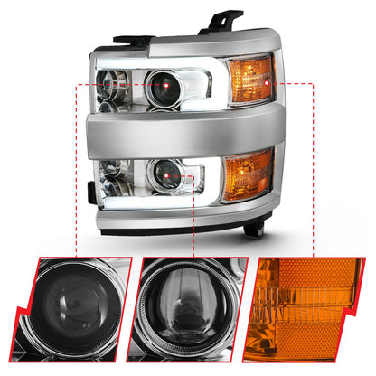 ANZO USA ZUKT_111360 Anzo ZUKT_111360 Projector Headlight Set