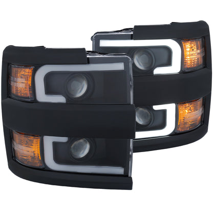 ANZO USA ZUKT_111364 Anzo ZUKT_111364 Projector Headlight Set Clear Lens