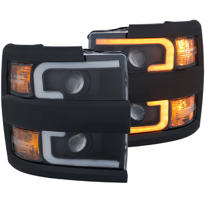 ANZO USA ZUKT_111364 Anzo ZUKT_111364 Projector Headlight Set Clear Lens