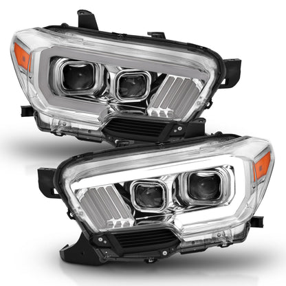 ANZO USA ZUKT_111380 Anzo ZUKT_111380 Projector Headlight Set Plank Style Clear Lens