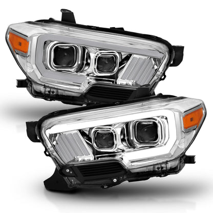 ANZO USA ZUKT_111380 Anzo ZUKT_111380 Projector Headlight Set Plank Style Clear Lens