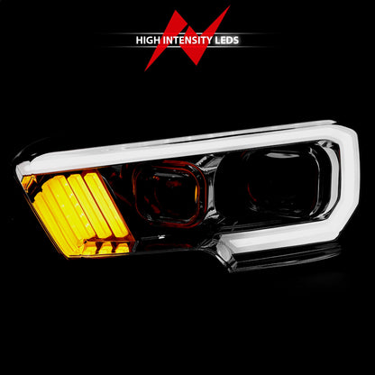 ANZO USA ZUKT_111380 Anzo ZUKT_111380 Projector Headlight Set Plank Style Clear Lens