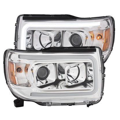 ANZO USA ZUKT_111382 Anzo ZUKT_111382 Projector Headlight Set Plank Style Clear Lens