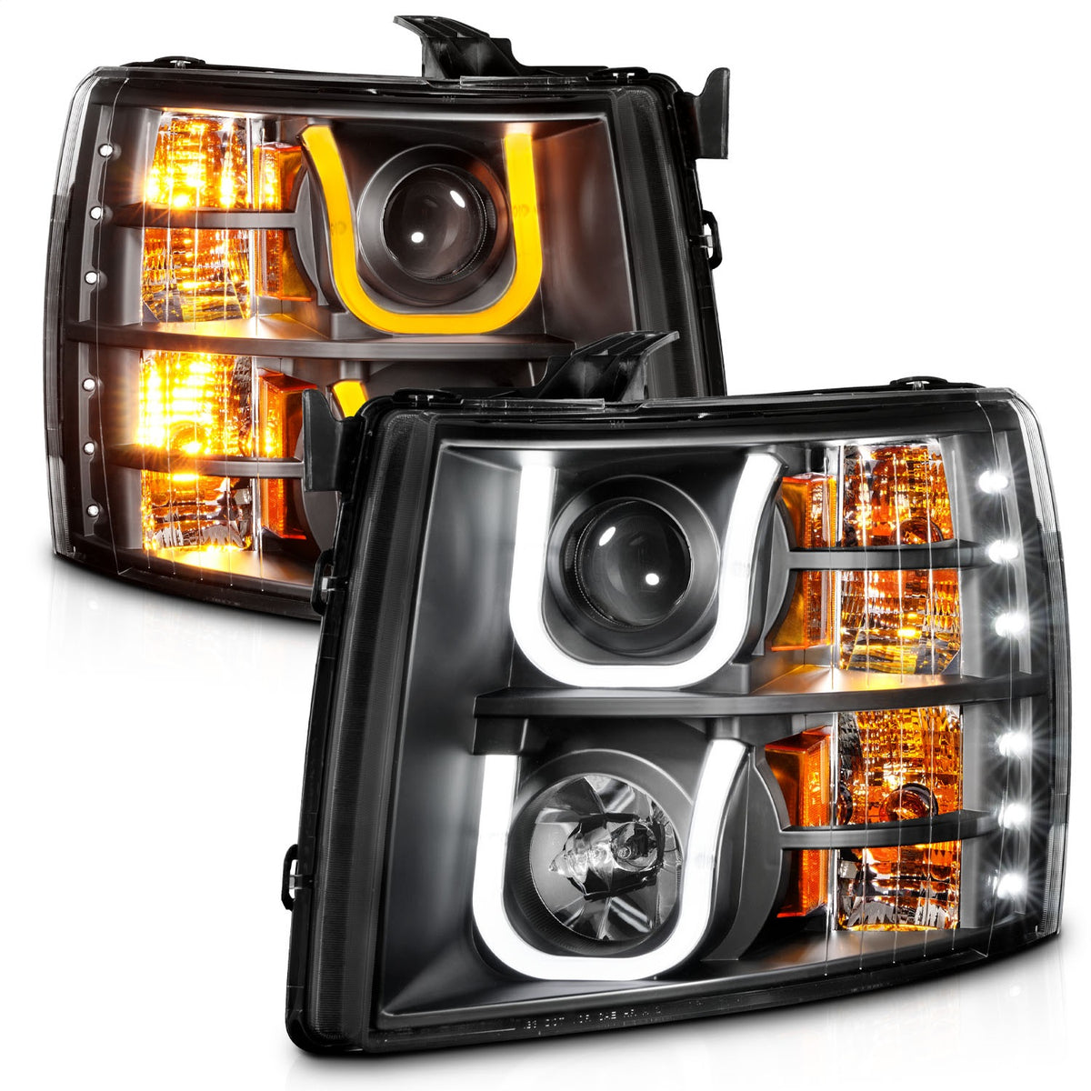 ANZO USA ZUKT_111384 Anzo ZUKT_111384 Projector Headlight Set Black