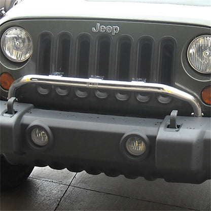 RUGGED RIDGE | 11138.2 | Light Bar Bumper Mounted,Polished Stainless Steel, Jeep Wrangler(Jk)07-16