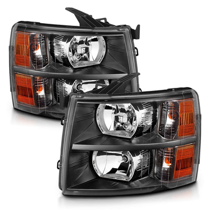 ANZO USA ZUKT_111393 Anzo ZUKT_111393 Crystal Headlight Set Clear Lens Black Housing