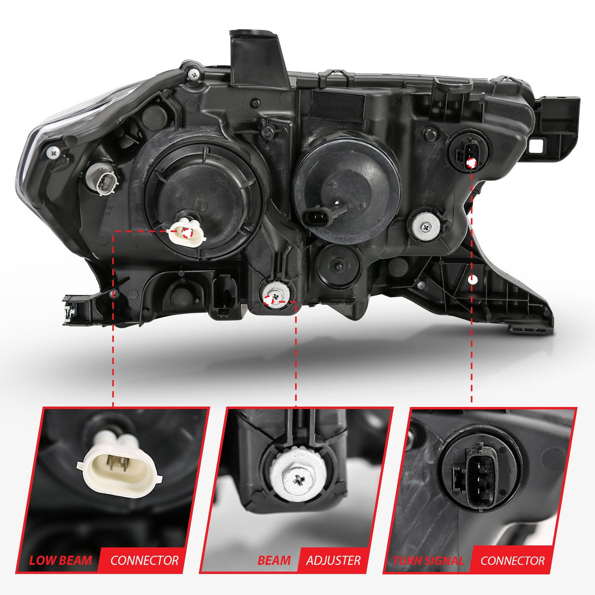 ANZO USA ZUKT_111396 Anzo ZUKT_111396 Projector Headlight Set