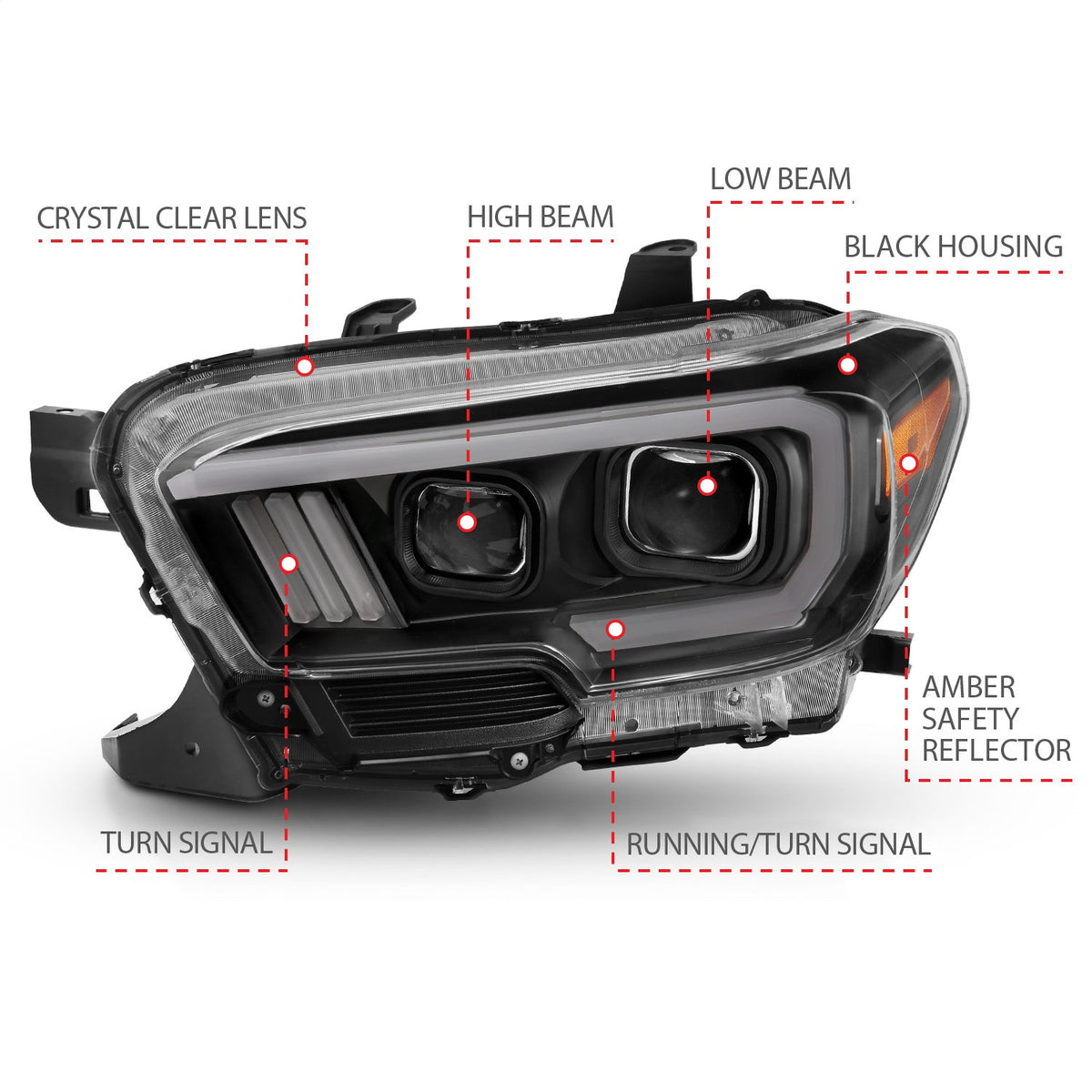 ANZO USA ZUKT_111397 Anzo ZUKT_111397 Projector Headlight Set