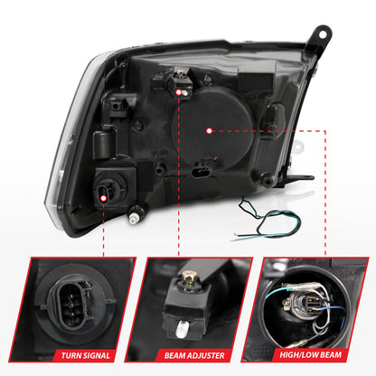 ANZO USA ZUKT_111405 Anzo ZUKT_111405 Projector Headlight Set for Ram 1500 for 111405